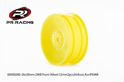 PR Racing 26x38mm 4WD Front Wheel 12mm Yellow For IFMAR 8pcs PR Racing 26x38mm 4WD Front Wheel 12mm Yellow For IFMAR 8pcs